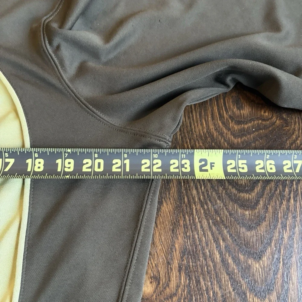 VTG Nike Full Zip Sweatshirt Sz XL Womens 16-18 Yellow Brown Track Jacket Active